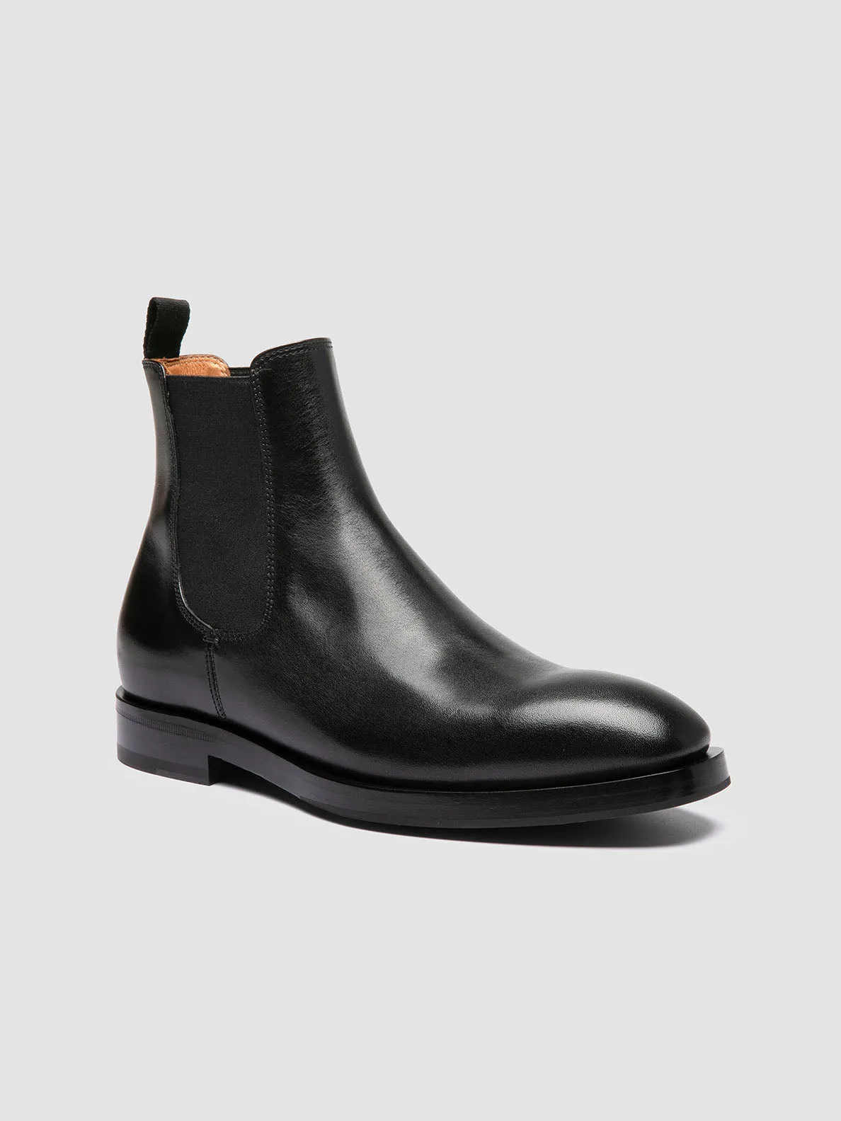 ORTEGA 003 - Black Leather Chelsea Boots Urban Style