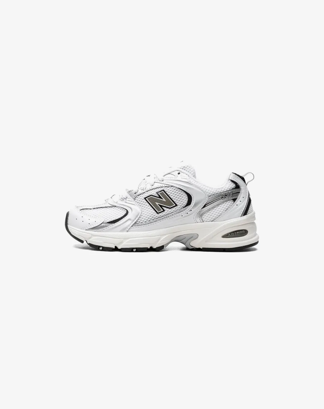 New Balance 530 White Silver Black Sneakers Airy Design
