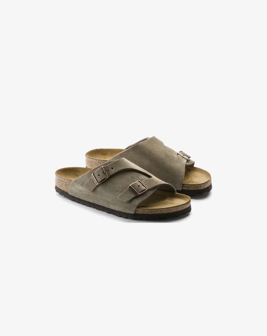 Intermediate runner Birkenstock Z??rich Suede Leather Sandal "Grey"