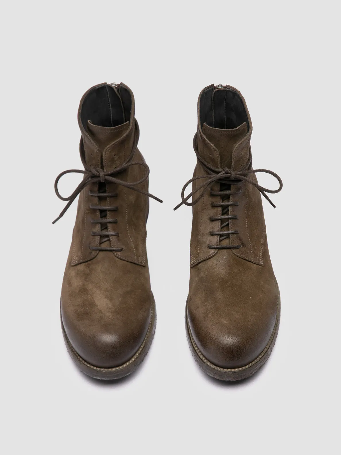 Structured ease Essential Fit BULLA DD 102 - Green Suede Lace-up Boots