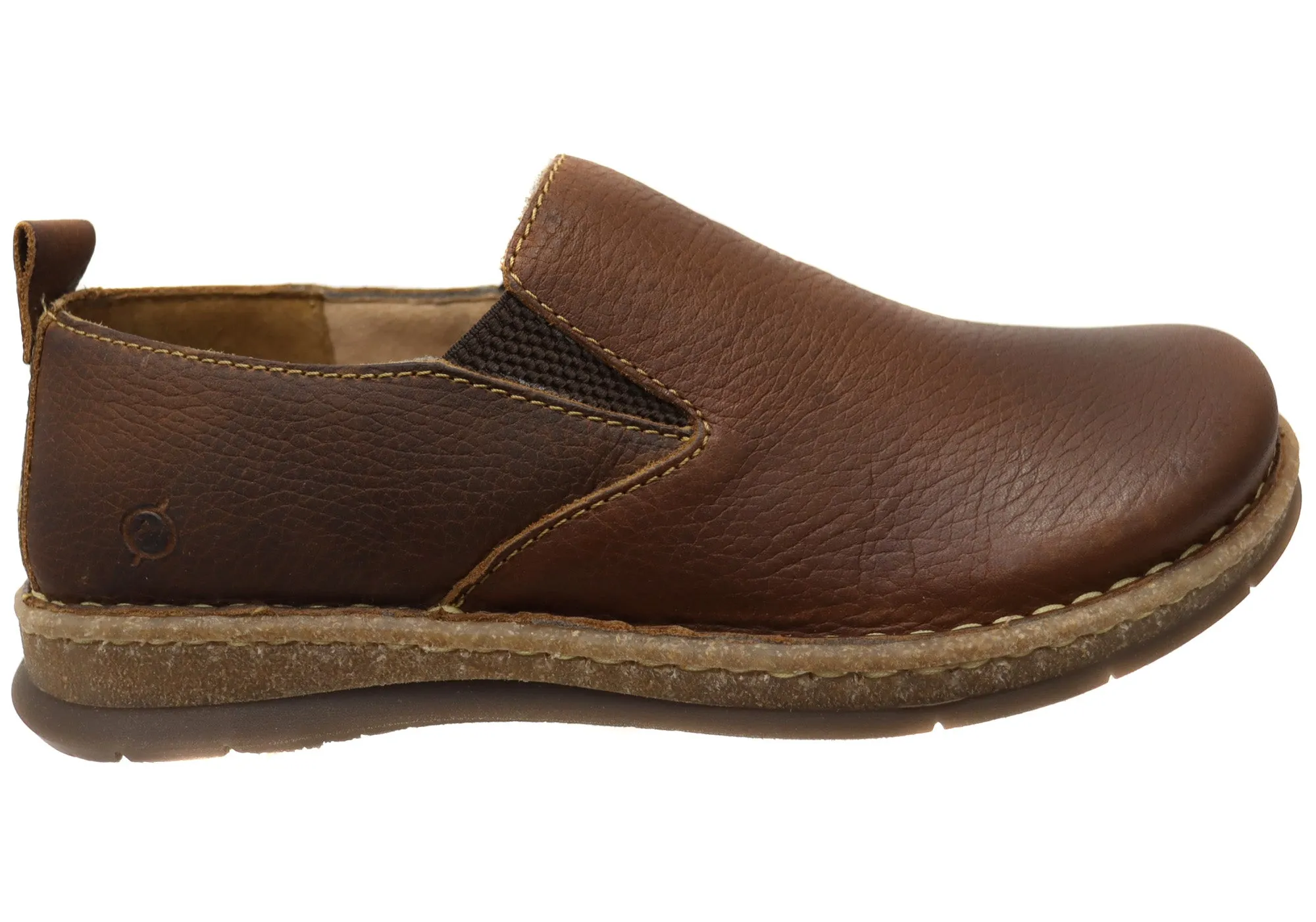 Shock absorption Born Mens Bryson Leather Comfortable Slip On Shoes