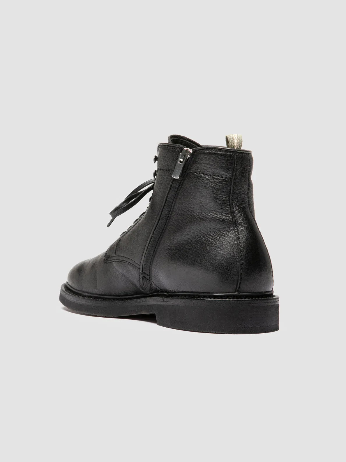 Urban Motion HOPKINS FLEXI 206 - Black Leather Lace-up Boots