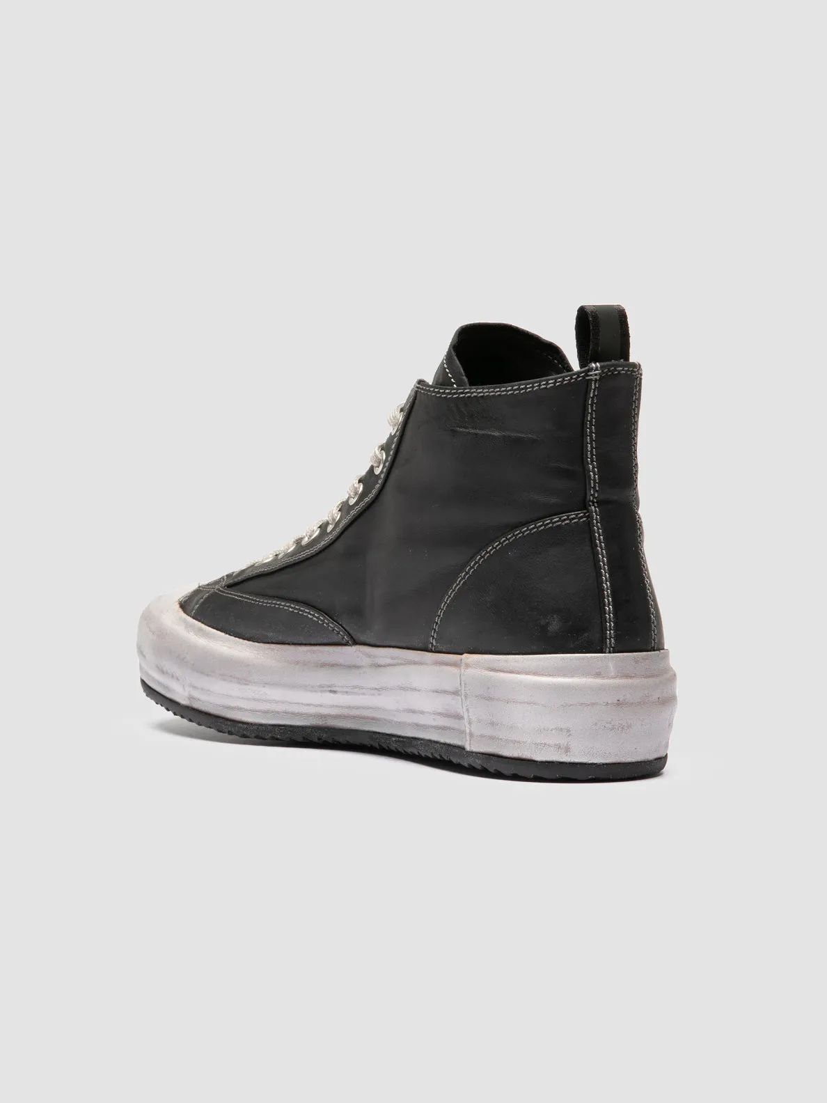 MES DD 002 - Black Leather Sneakers Chill Step Easy Grip