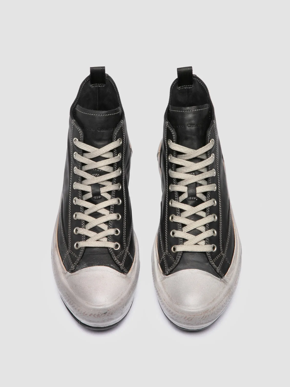 Fast Action MES DD 002 - Black Leather Sneakers