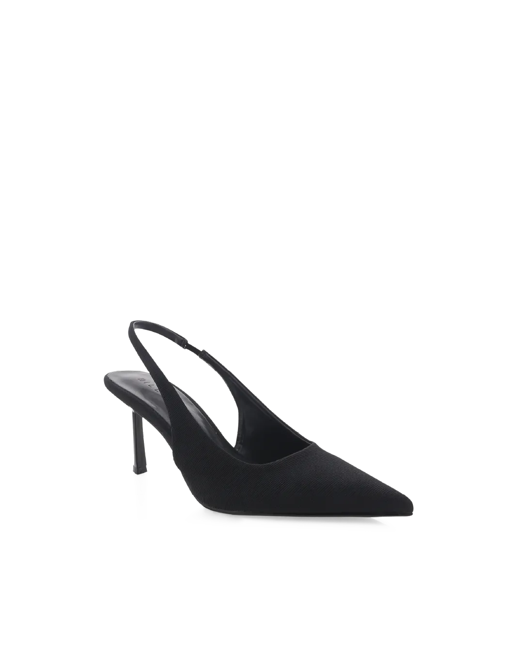 Luxe Heeled Sandals Bold Open Toe Heels IDANA - BLACK GROSGRAIN