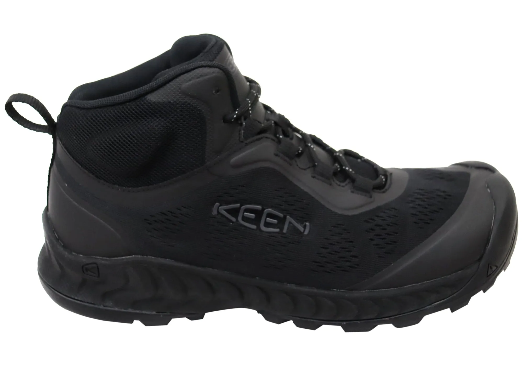 Silver Shine Energy Core Keen Mens Comfortable Lace Up NXIS Speed Mid Boots