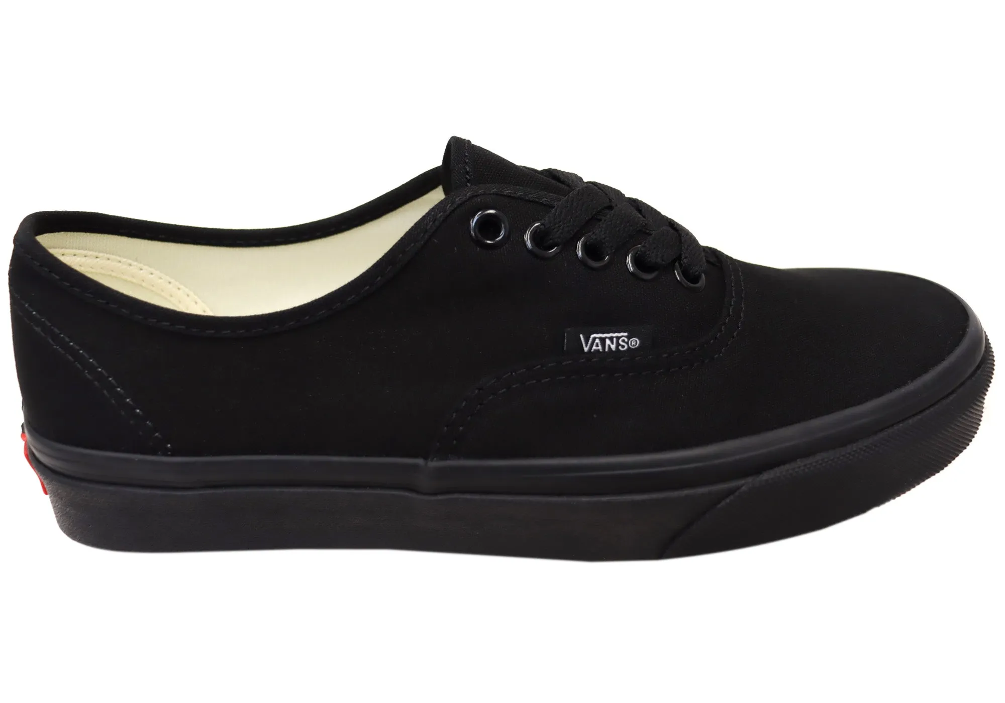 Vans Authentic Unisex Comfortable Lace Up Sneakers Black Black Fresh Look Street Movement