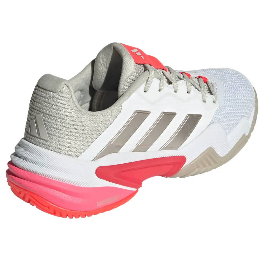 adidas Women's Barricade 13 - Cloud White/Lucid Red Athletic Choice Urban Ready