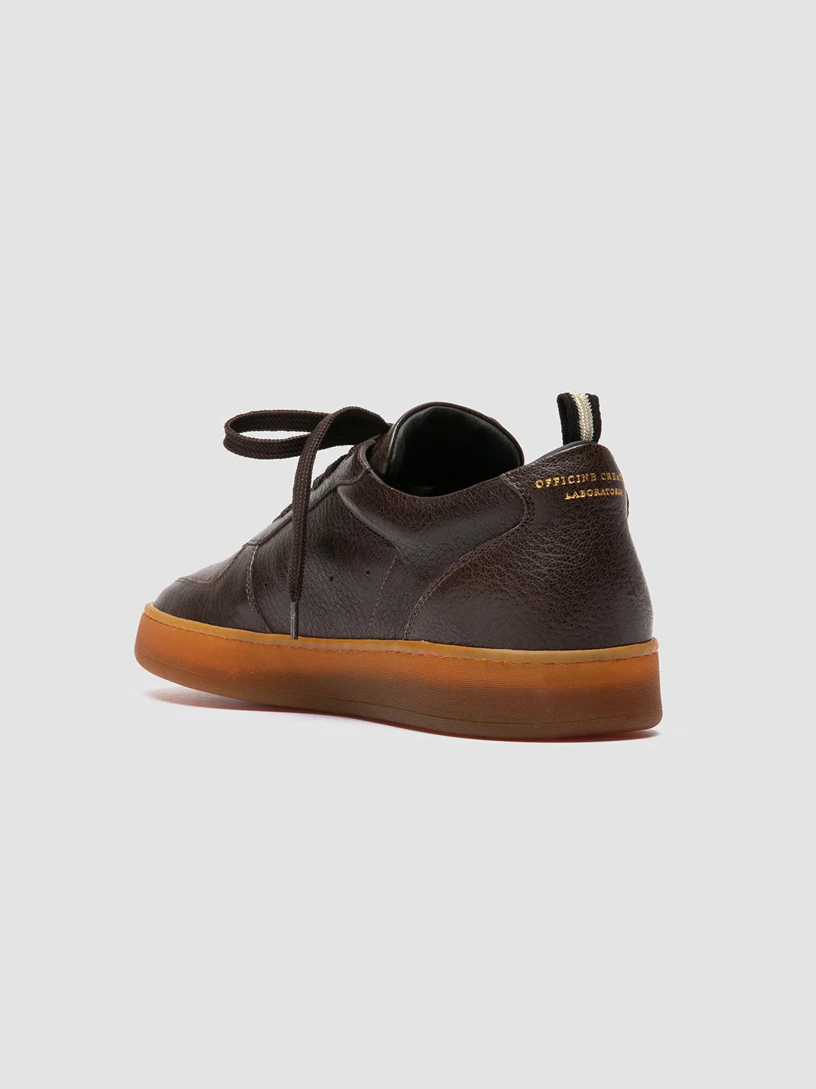 Move Swiftly ASSET 001 - Brown Leather Sneakers