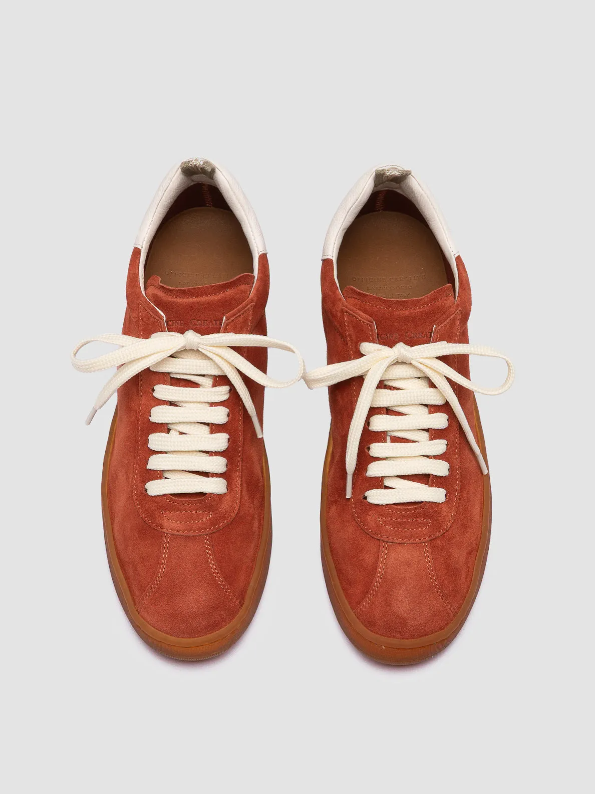 Travel Friendly Park Ready DESTINY 101 - Red Leather and Suede Sneakers