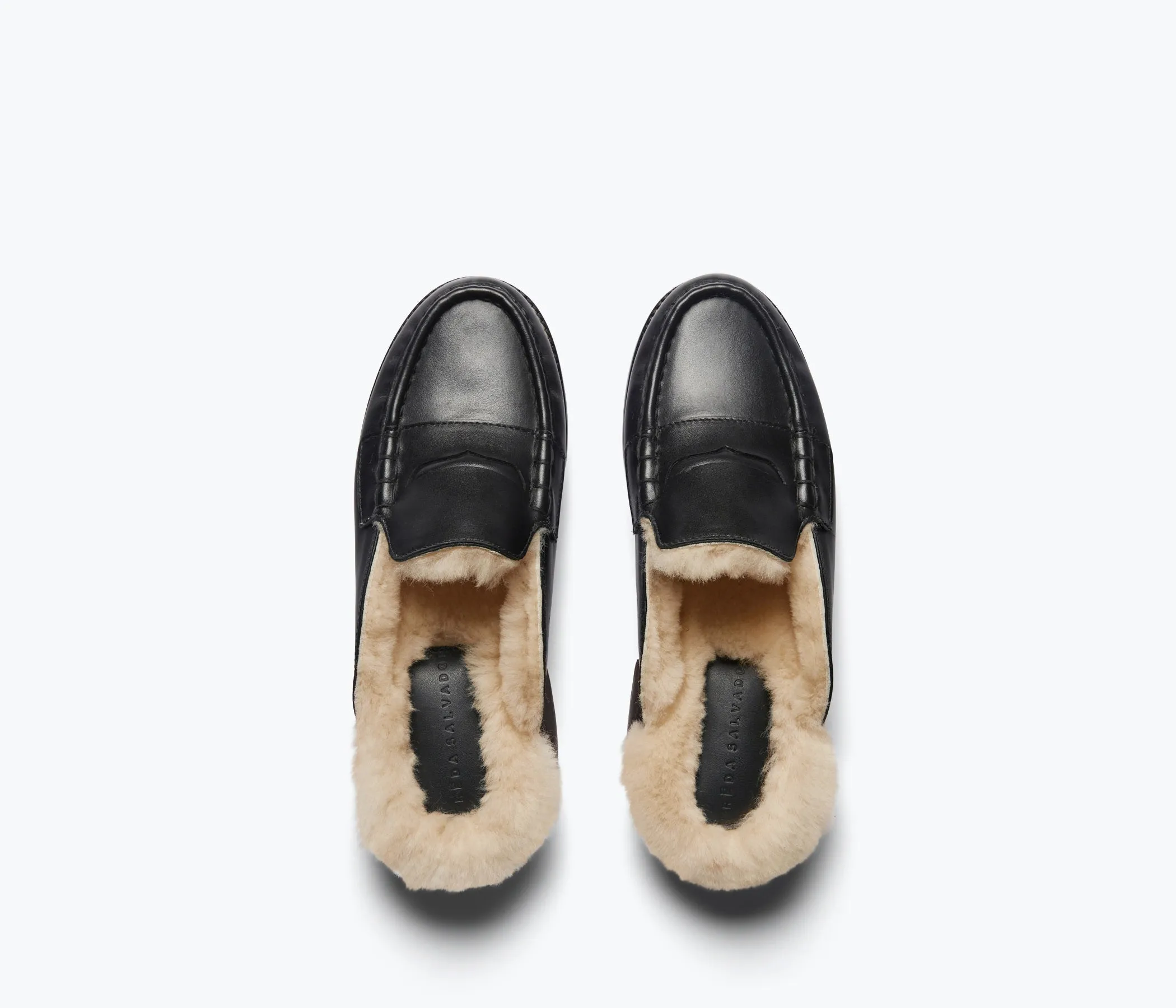 Wearable Everywhere TEMI SHEARLING PENNY LOAFER MULE