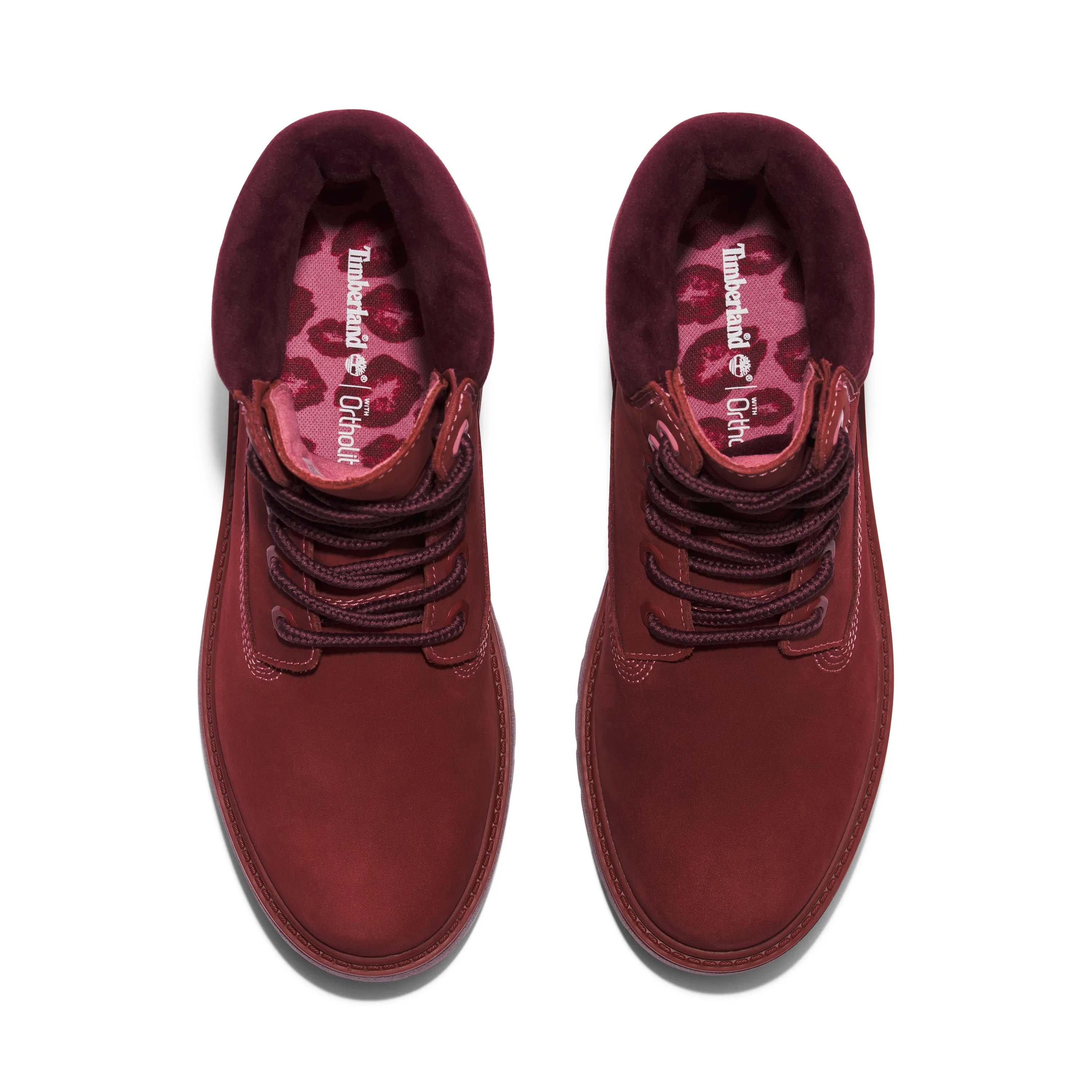 Everyday Use Comfort Padding Timberland - Boy - VDAY Stone Street 6" Premium - Red