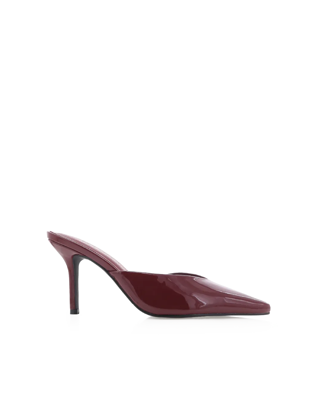 Custom Heels Wide Strap Heels KAREY - CHERRY RED PATENT