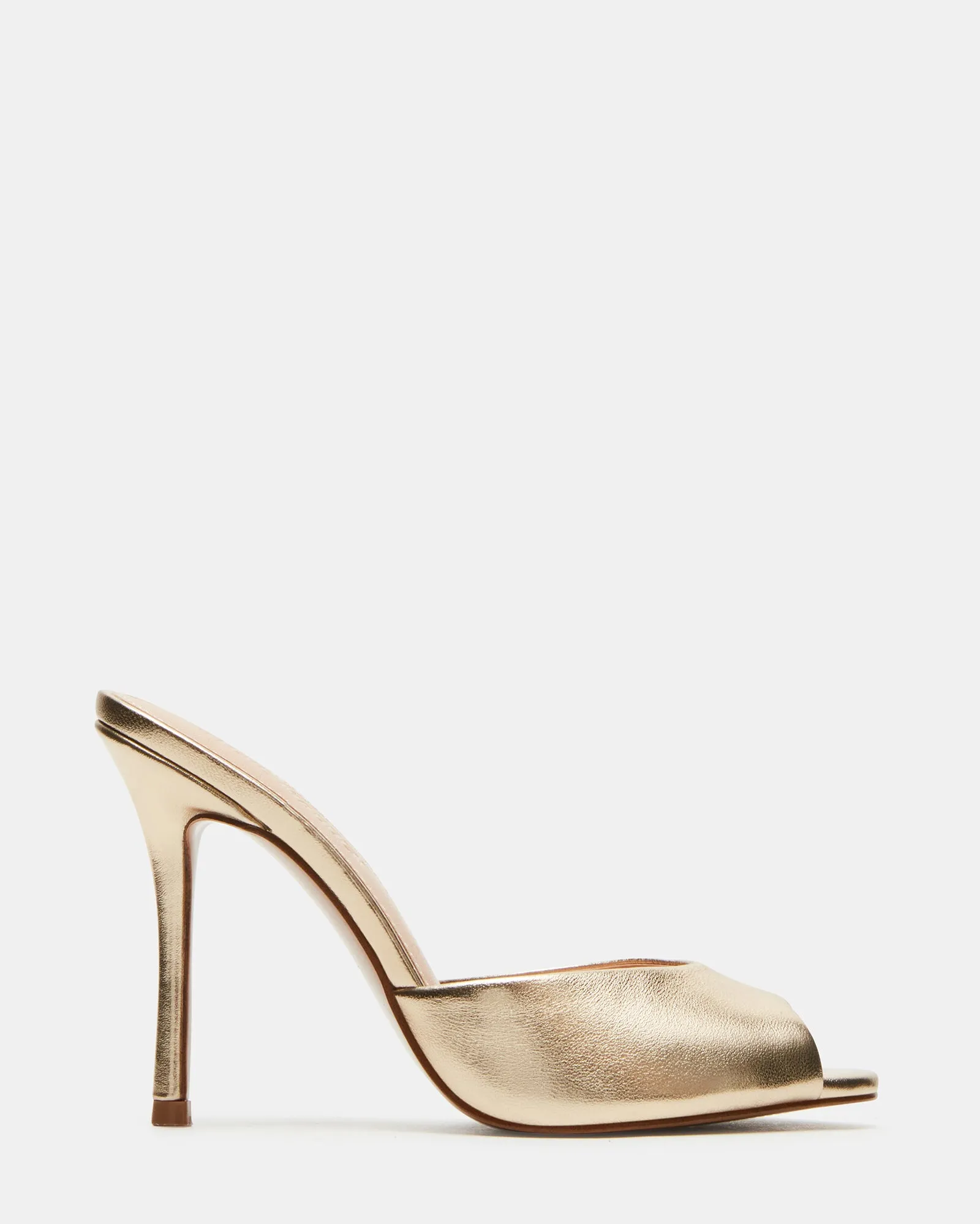 PRIYA GOLD LEATHER Stretchable Fabric Comfortable Stiletto Sandals