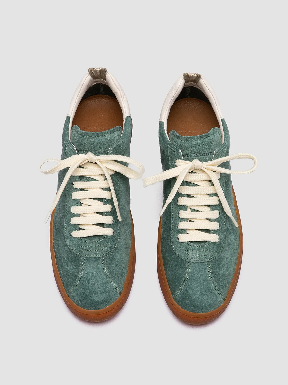 DESTINY 101 - Green Leather and Suede Sneakers Campus Tour