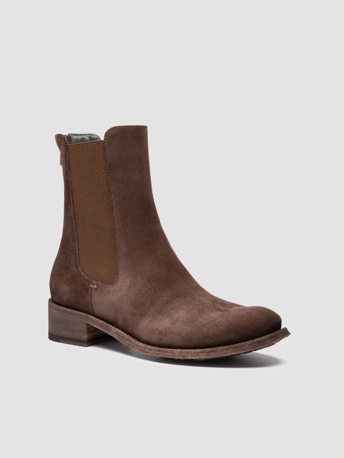 Date Stroll LISON 017 - Brown Suede Chelsea Boots