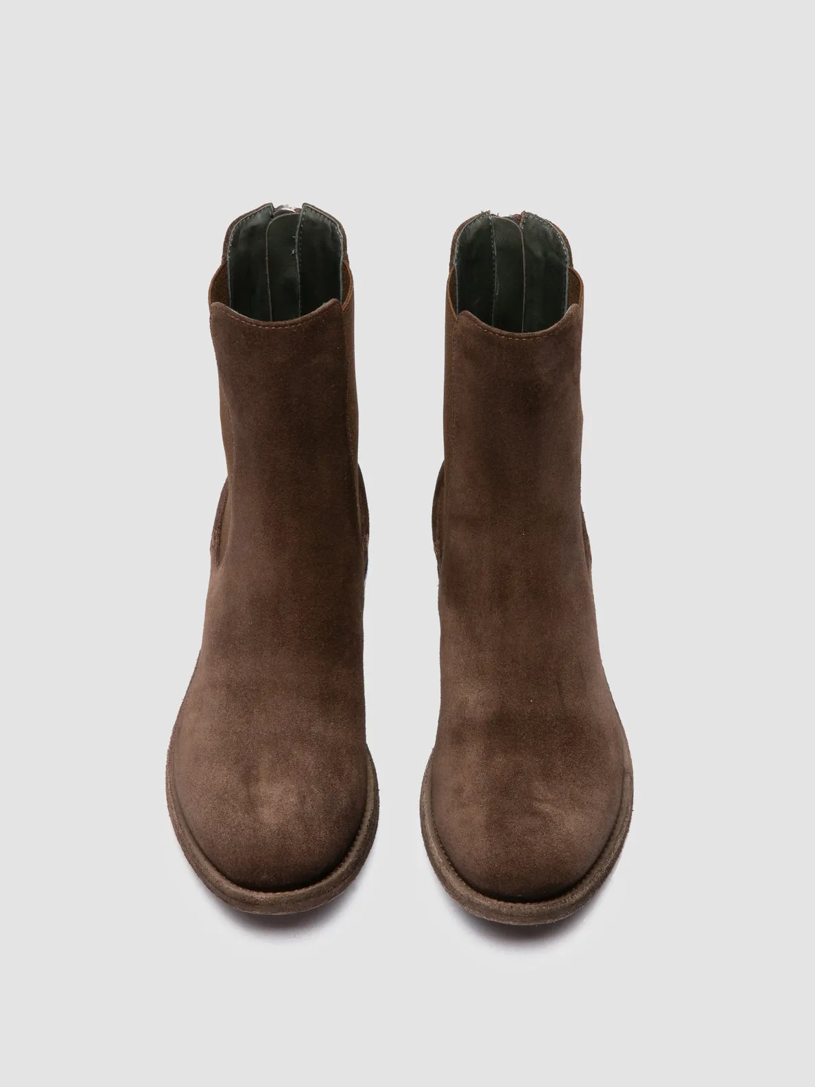 Fun Pace LISON 017 - Brown Suede Chelsea Boots