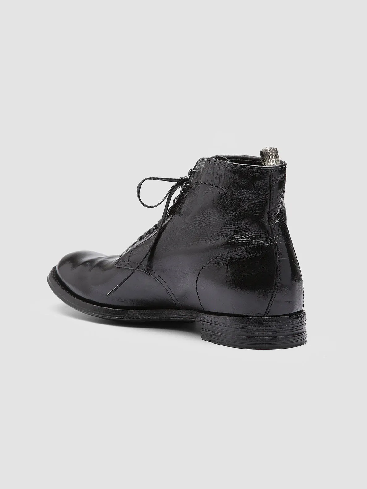 ANATOMIA 013 - Black Leather Ankle Boots High Performance