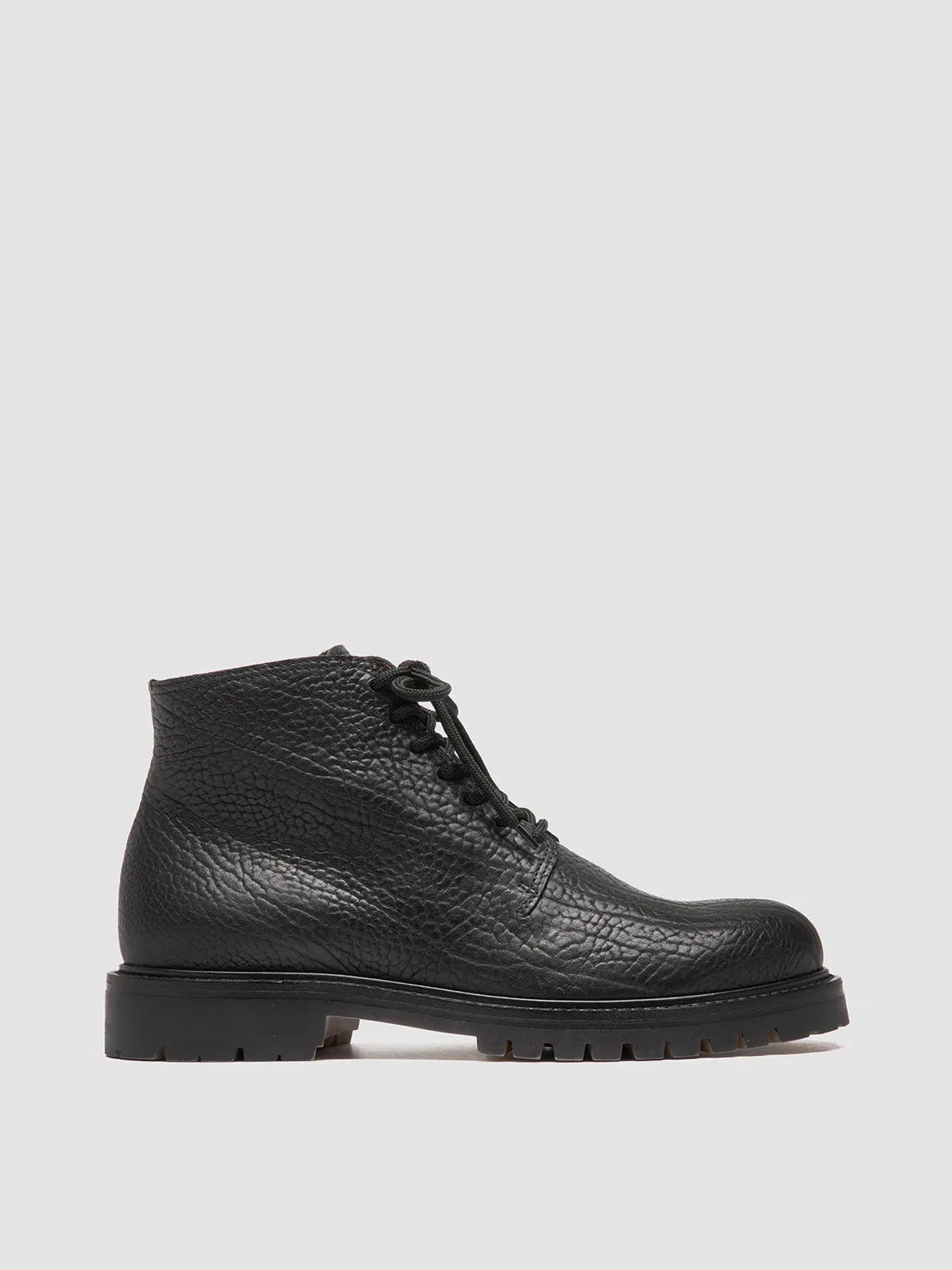 Functional Wear BOSS 011 - Black Leather Lace-up Boots
