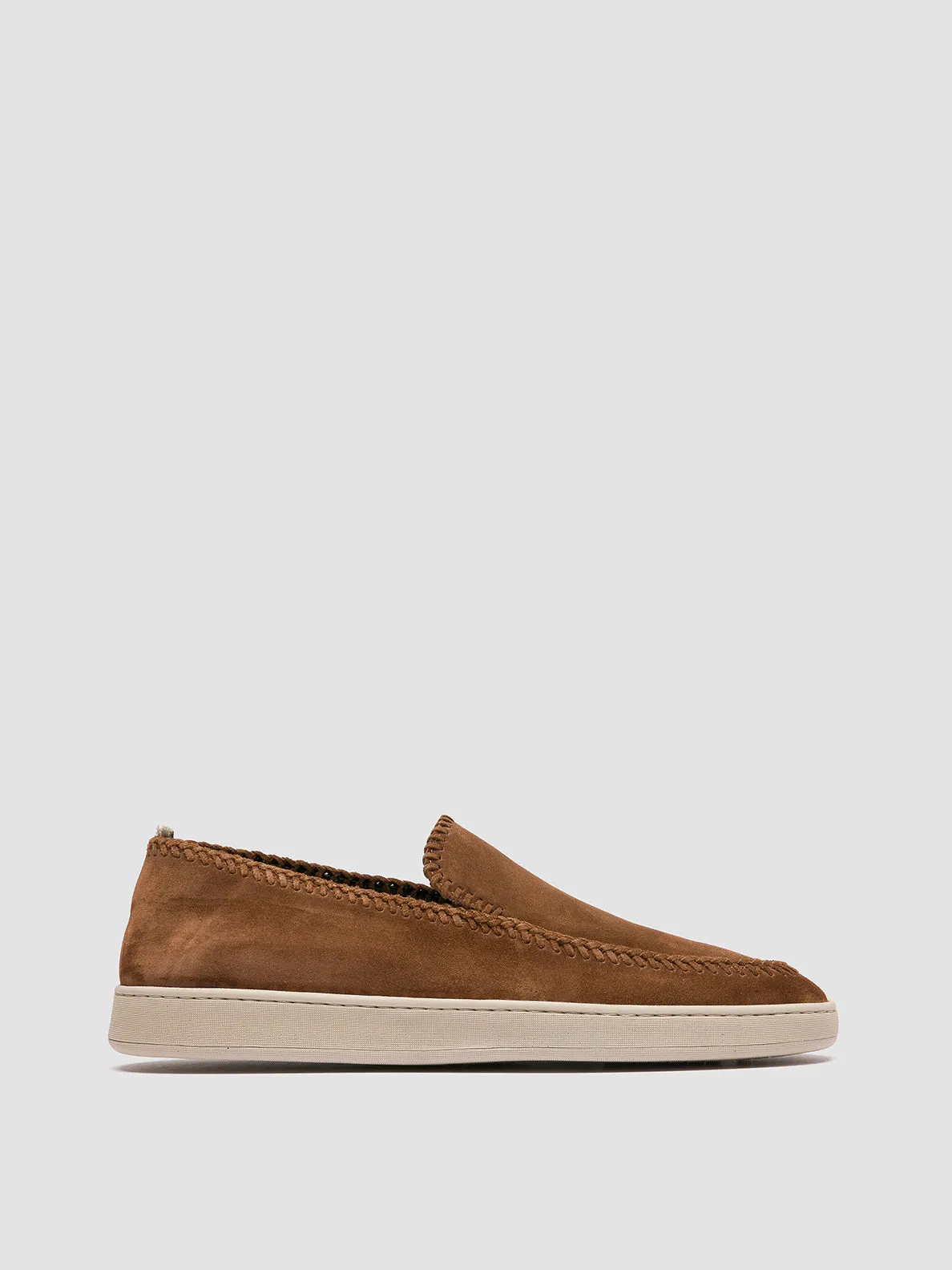 HERBIE 011 - Brown Suede Penny Loafers Foot Stability