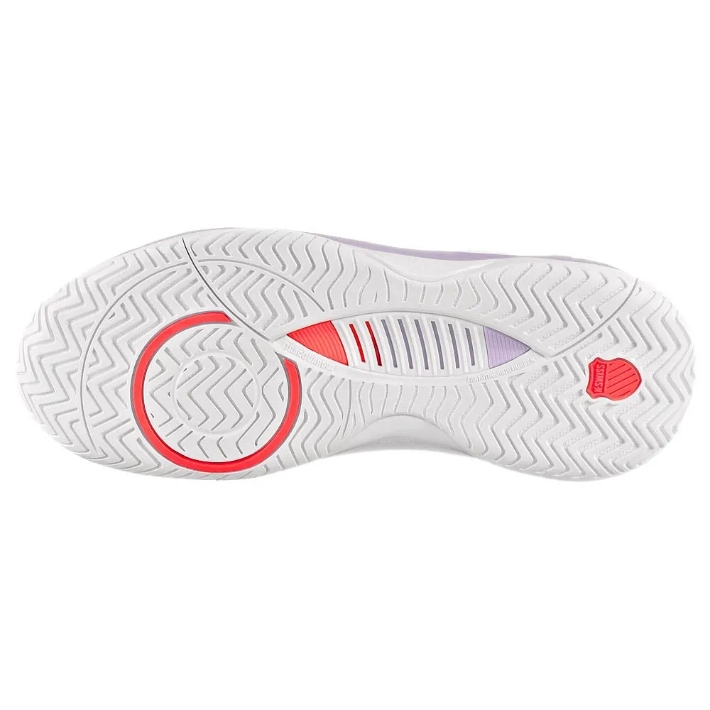 K-Swiss Women's Hypercourt Supreme 2 - White/Orchid Petal Cushioned Design
