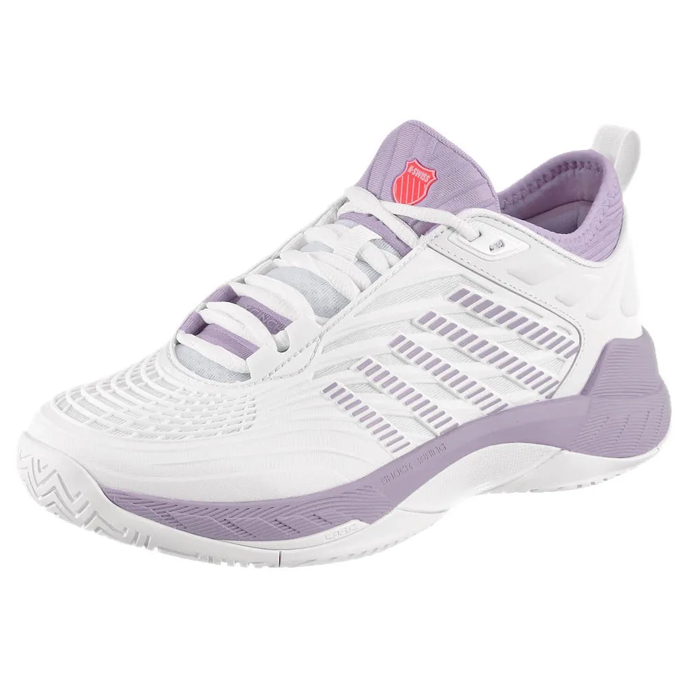 K-Swiss Women's Hypercourt Supreme 2 - White/Orchid Petal Stretch Laces Training Ease