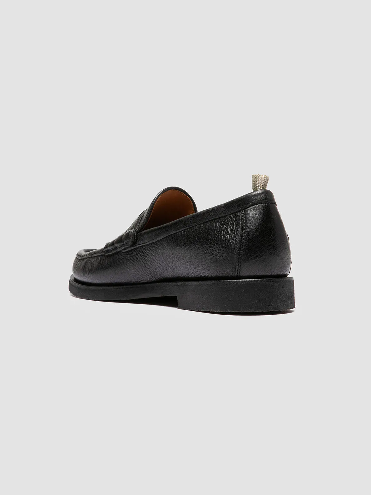 BALFRON FLEXI 001 - Black Leather Penny Loafers Premium materials