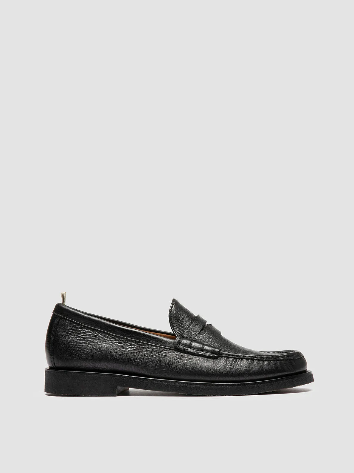 Plush Sole BALFRON FLEXI 001 - Black Leather Penny Loafers