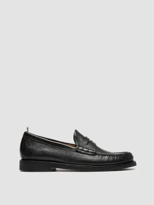 Plush Sole BALFRON FLEXI 001 - Black Leather Penny Loafers