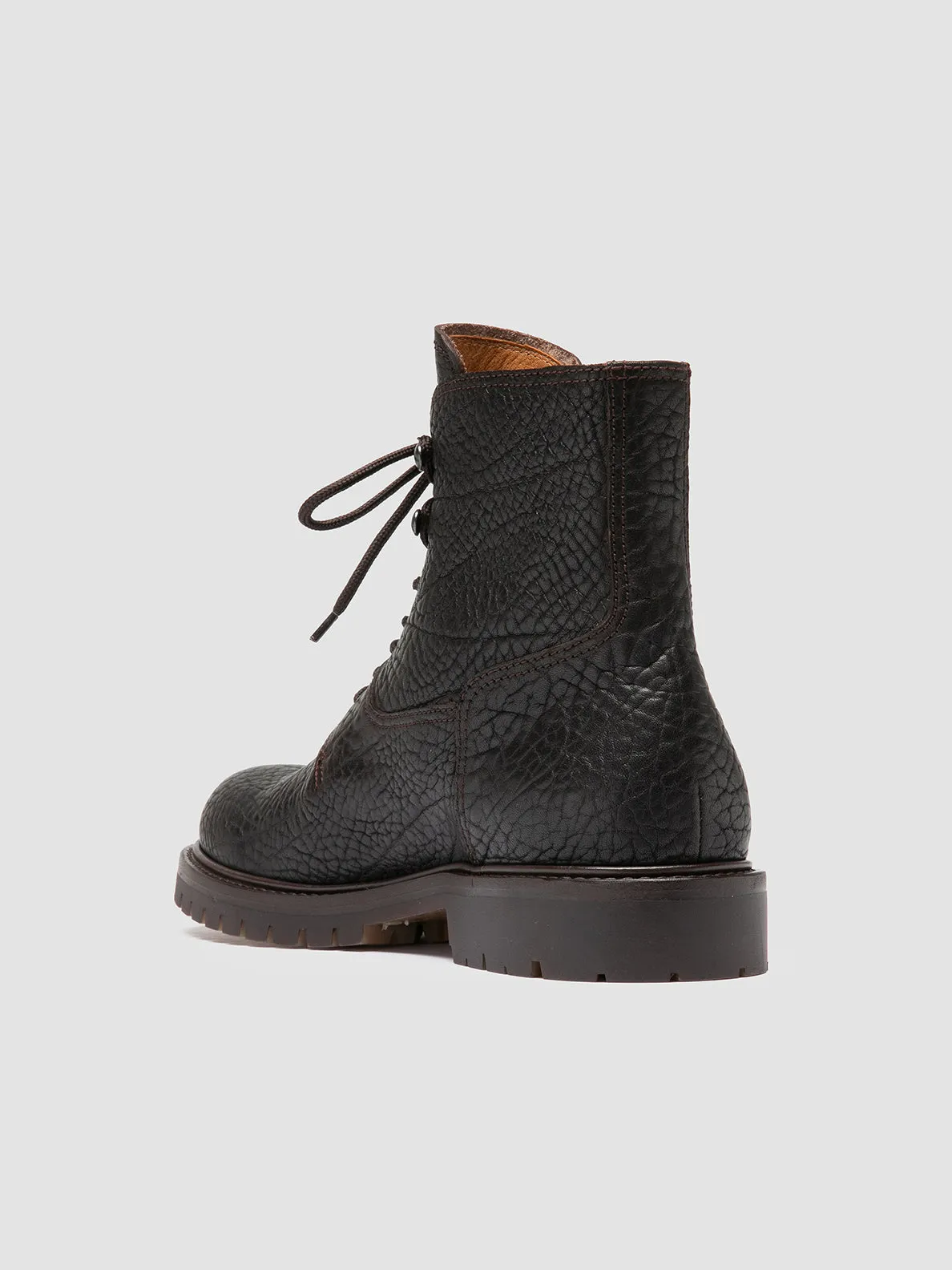 BOSS 017 - Brown Leather Lace-Up Boots Daily Support All Day Wear
