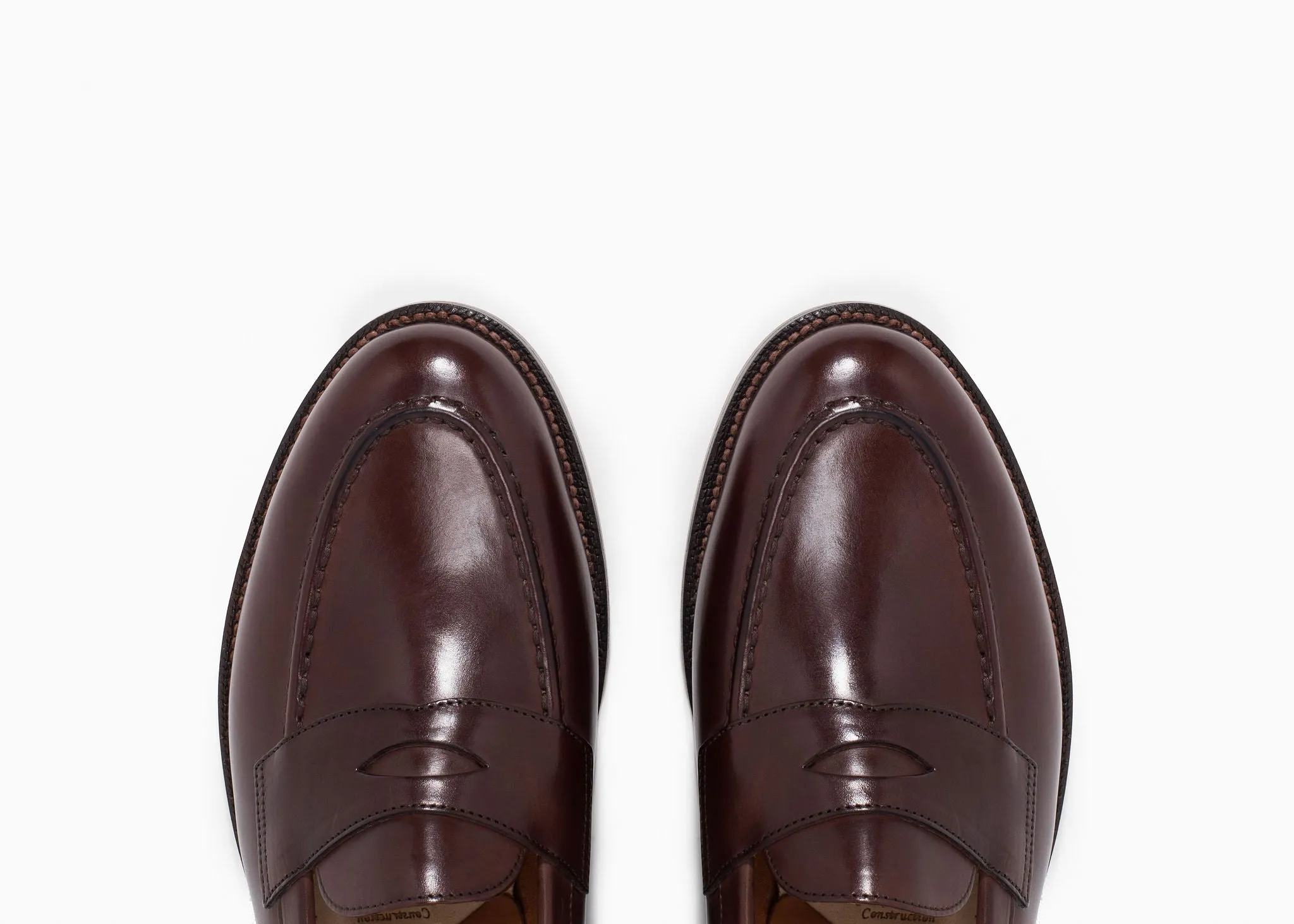 Casual Look Hold Steps Traveler Penny Tobacco Calf