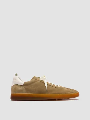 HALO 001 - Brown Leather and Suede Sneakers Signature Style Energy Flow