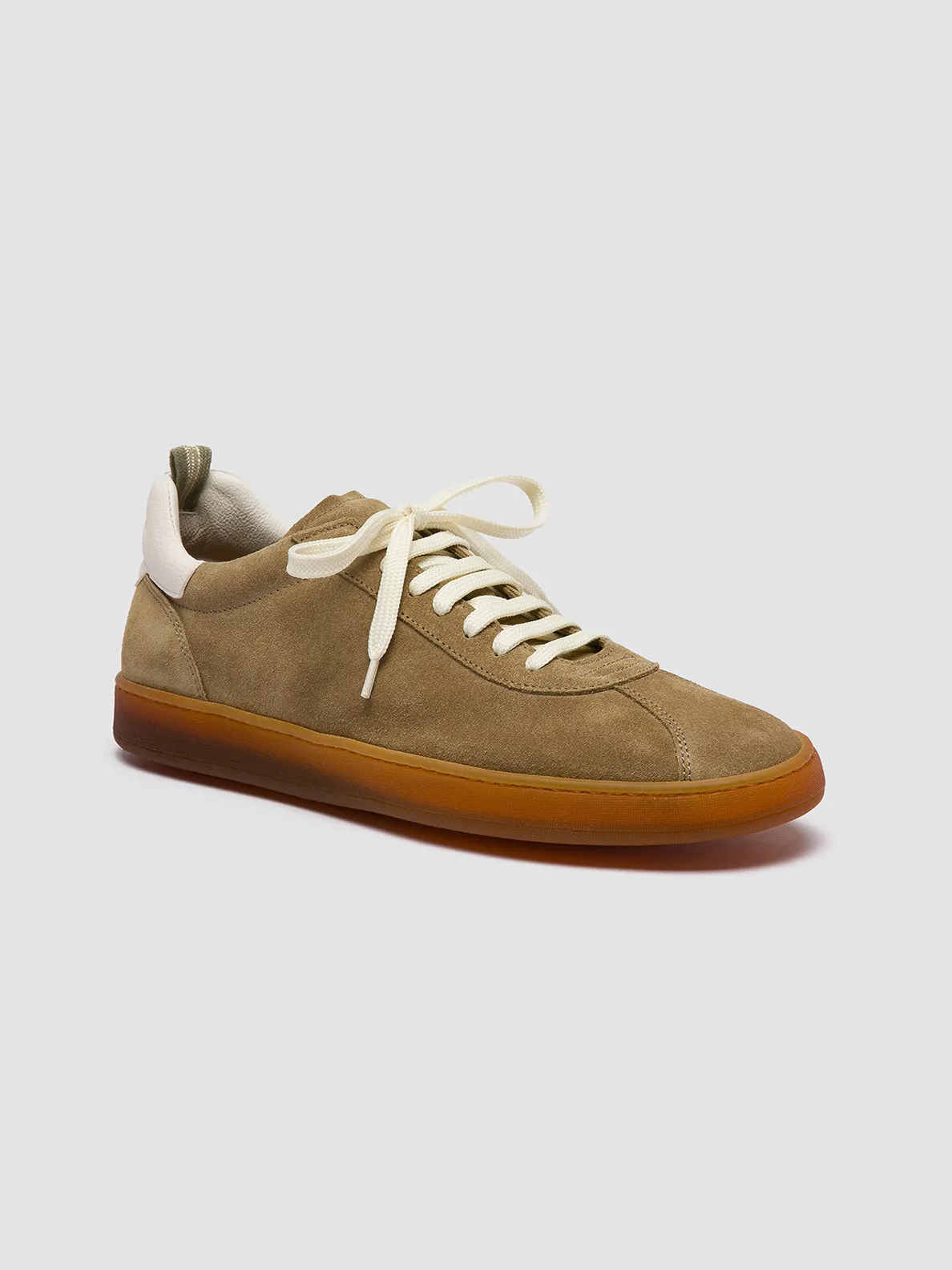 HALO 001 - Brown Leather and Suede Sneakers Pure Lines Outdoor Adventure