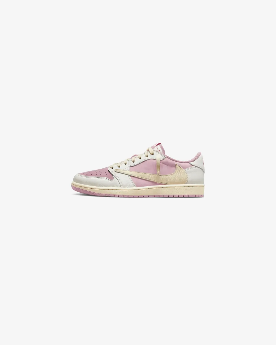 Skin Soft Air Jordan 1 Lows Travis Scott Shy Pink-White Sneakers