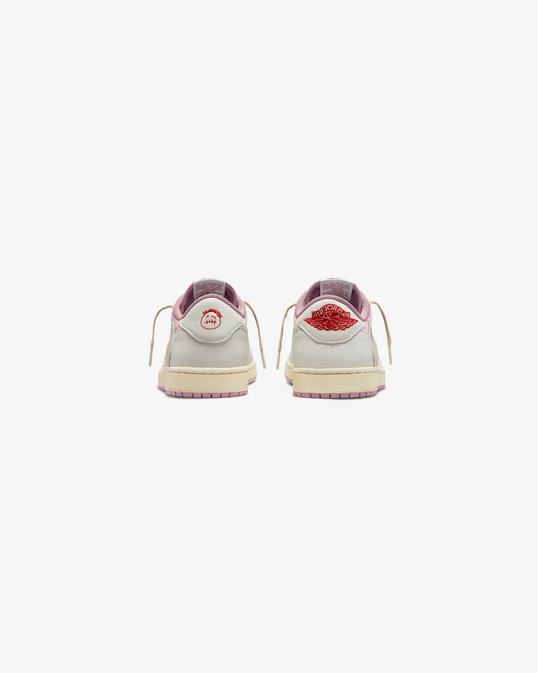 Air Jordan 1 Lows Travis Scott Shy Pink-White Sneakers treadmill - suitable waterproof running gear