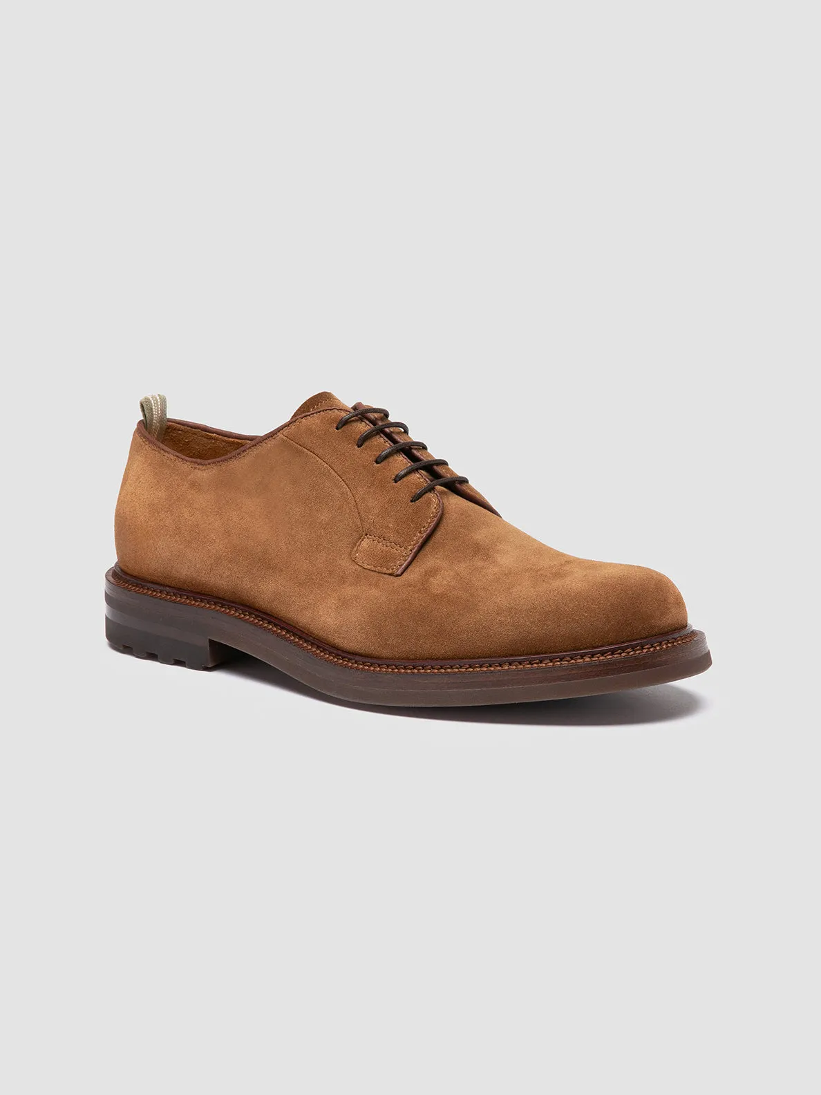 Smart Pick Matte Surface ASTON FLEXI 001 - Brown Suede Derby Shoes