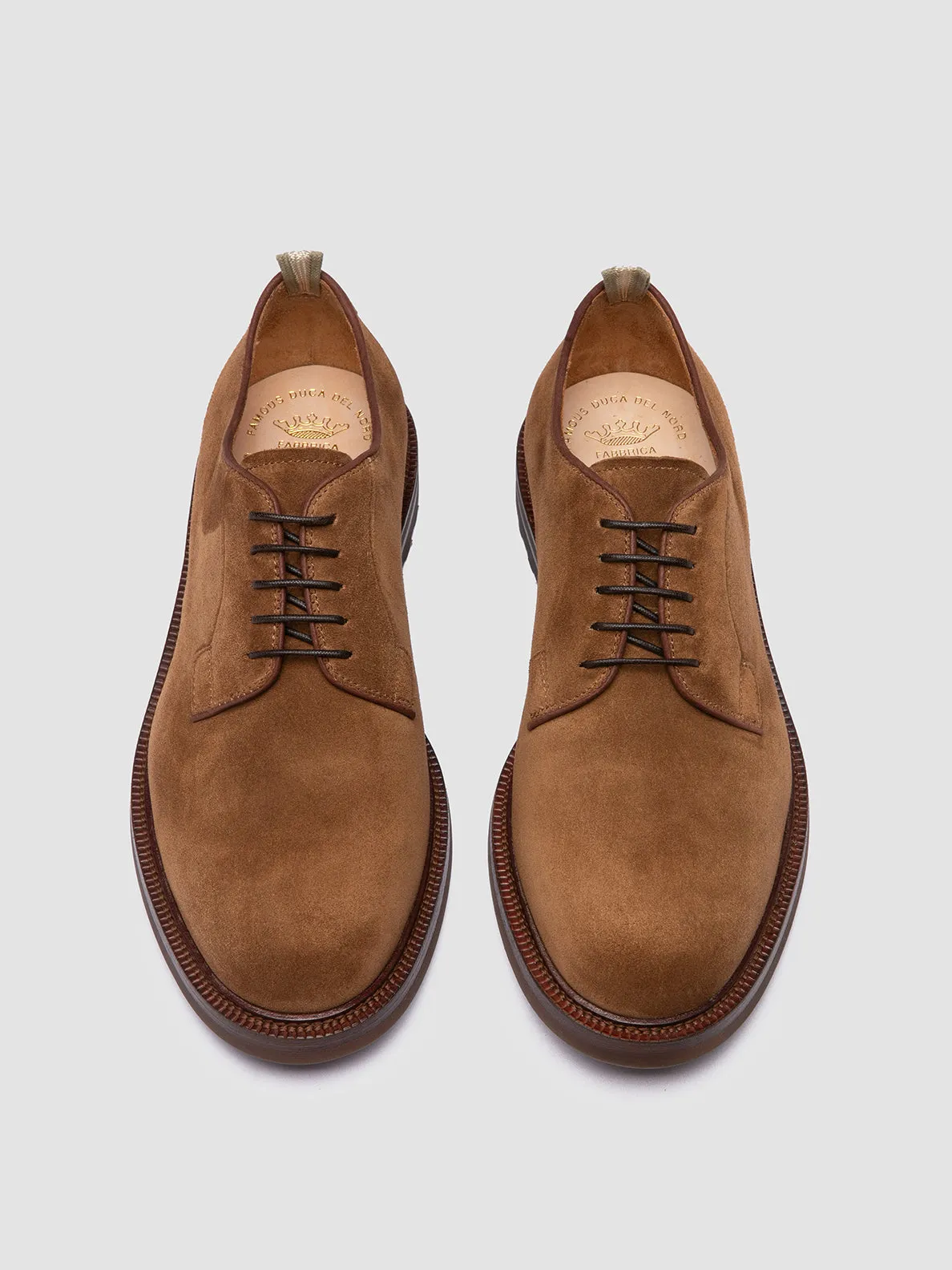 ASTON FLEXI 001 - Brown Suede Derby Shoes Urban Commute