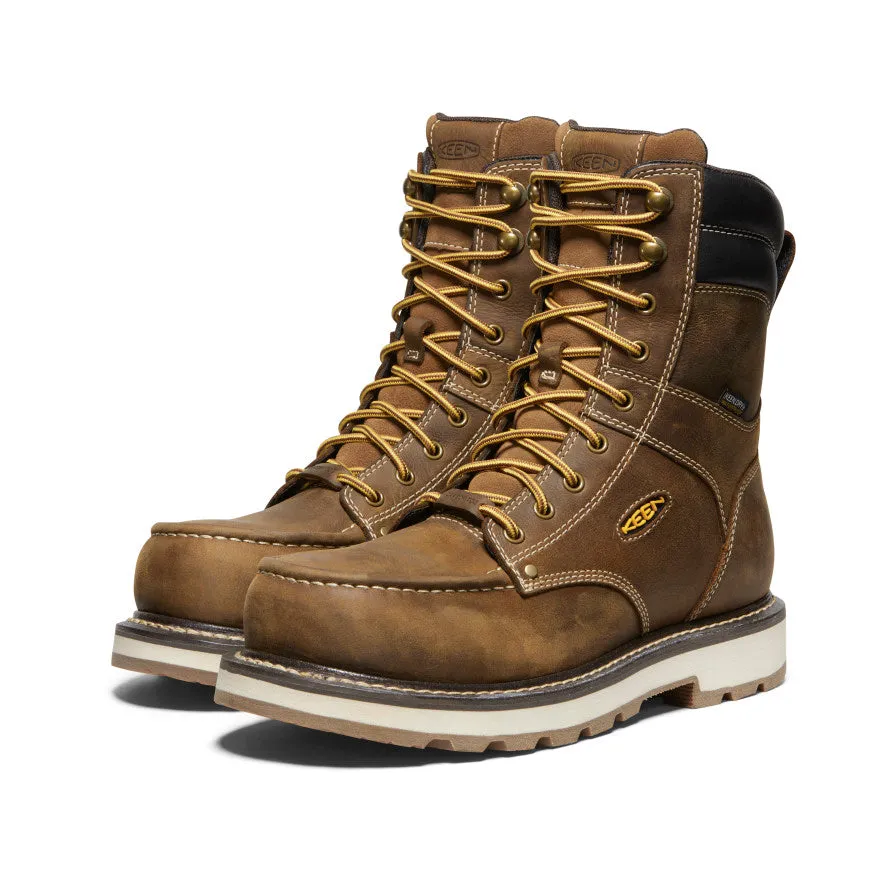 Men's Cincinnati 8" Waterproof 90?? Heel Boot (Carbon Toe)  |  Belgian/Sandshell Long distance All-Purpose Style