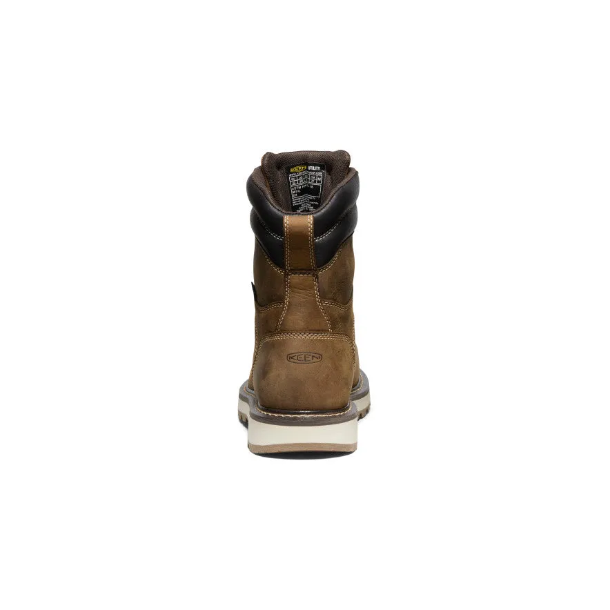 Comfortable ankle support Men's Cincinnati 8" Waterproof 90?? Heel Boot (Carbon Toe)  |  Belgian/Sandshell