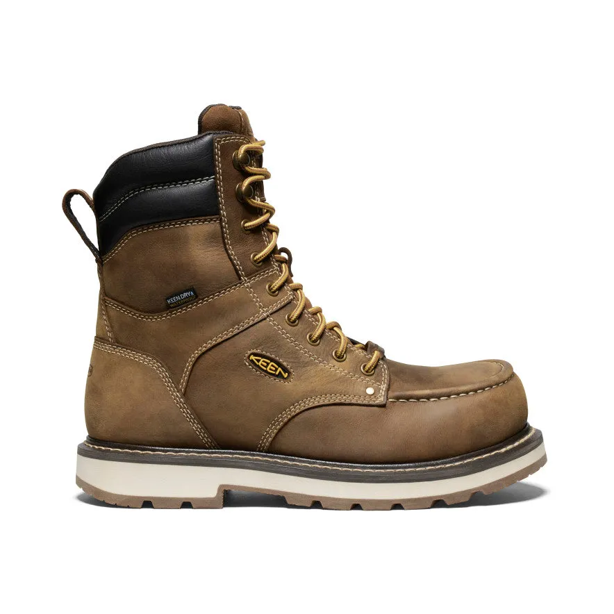 Men's Cincinnati 8" Waterproof 90?? Heel Boot (Carbon Toe)  |  Belgian/Sandshell Flexible Fit