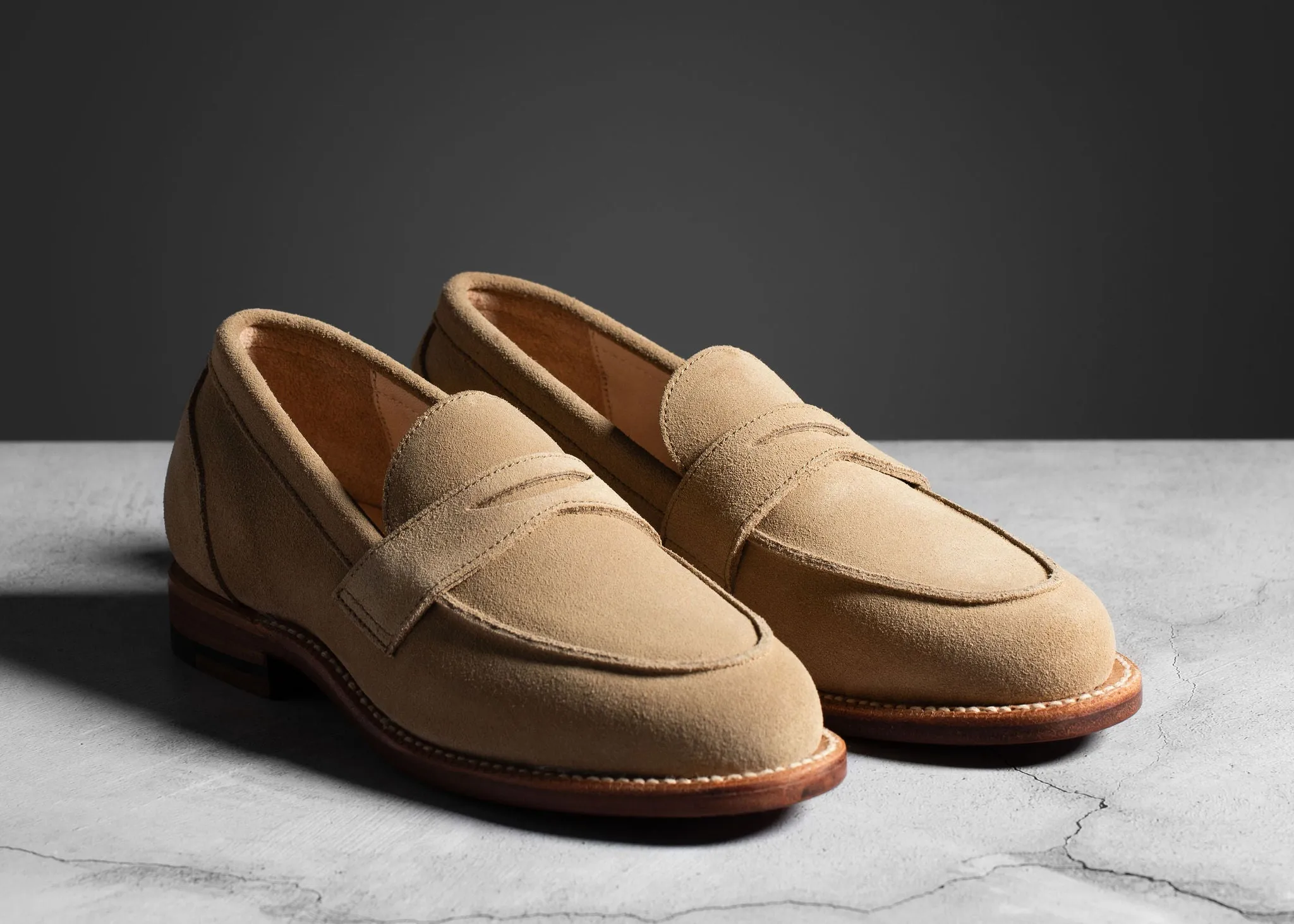 Modern Ease Vacation Style Clara Penny Loafer Tan Suede