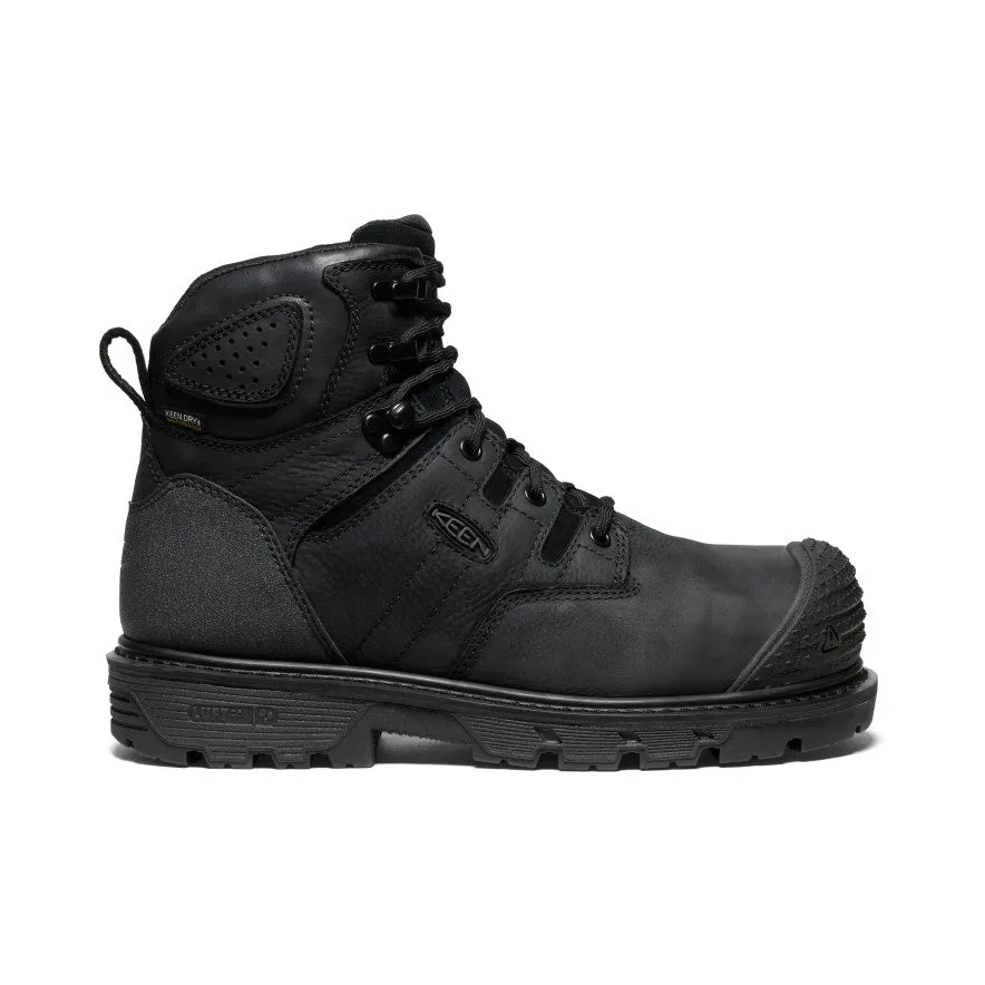 Men's Camden 6" Waterproof Boot (Carbon Toe)  |  Black/Black Cold resistant
