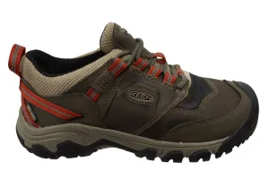 Canvas Cool Keen Mens Ridge Flex Waterproof Comfortable Leather Hiking Shoes