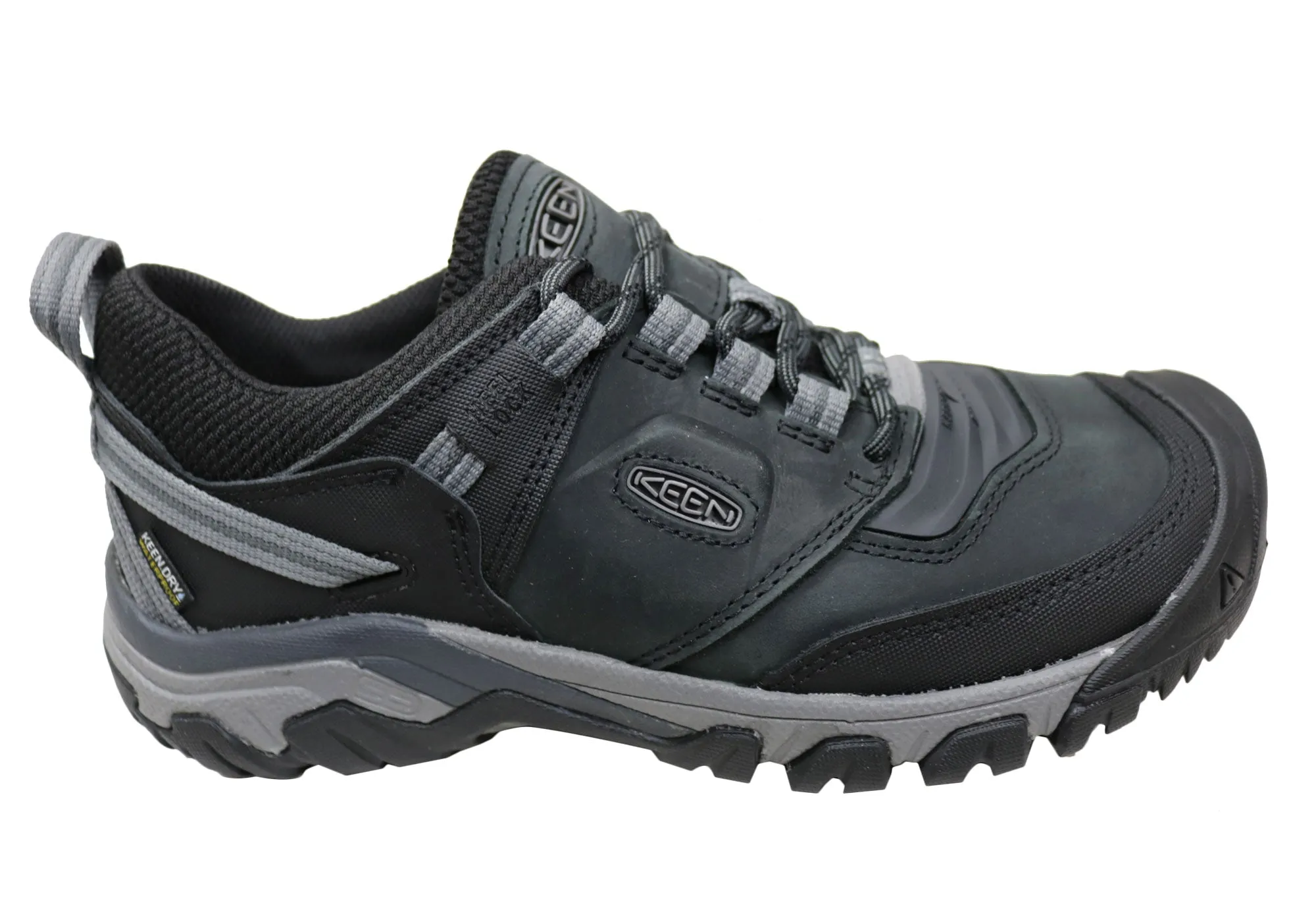 Elastic Sling Keen Mens Ridge Flex Waterproof Comfortable Leather Hiking Shoes
