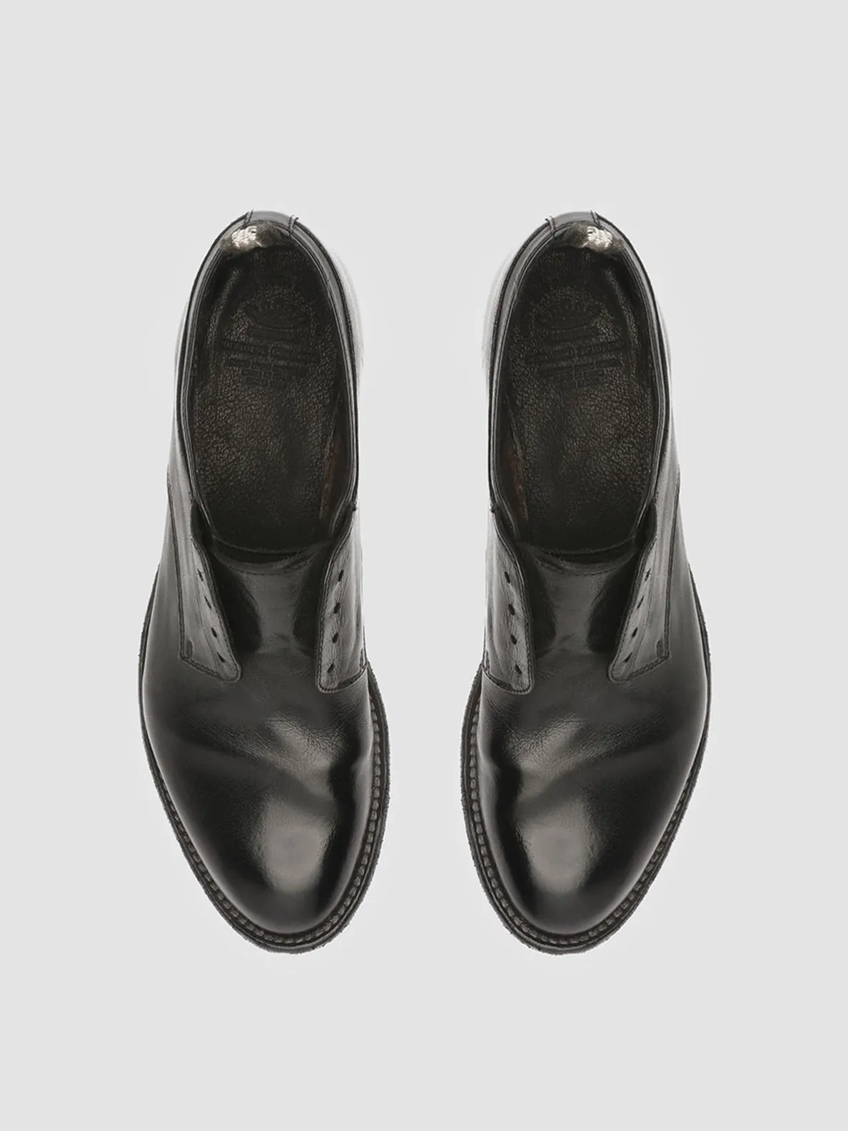 LEXIKON 501 - Black Leather Derby Shoes Timeless Formal Appeal Smooth Tread