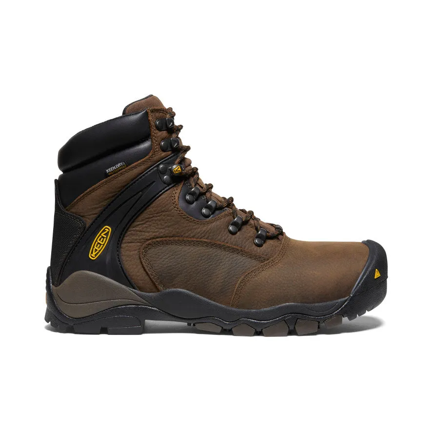 Men's Louisville 6" Waterproof Boot (Steel Toe)  |  Cascade Brown Stylish Option