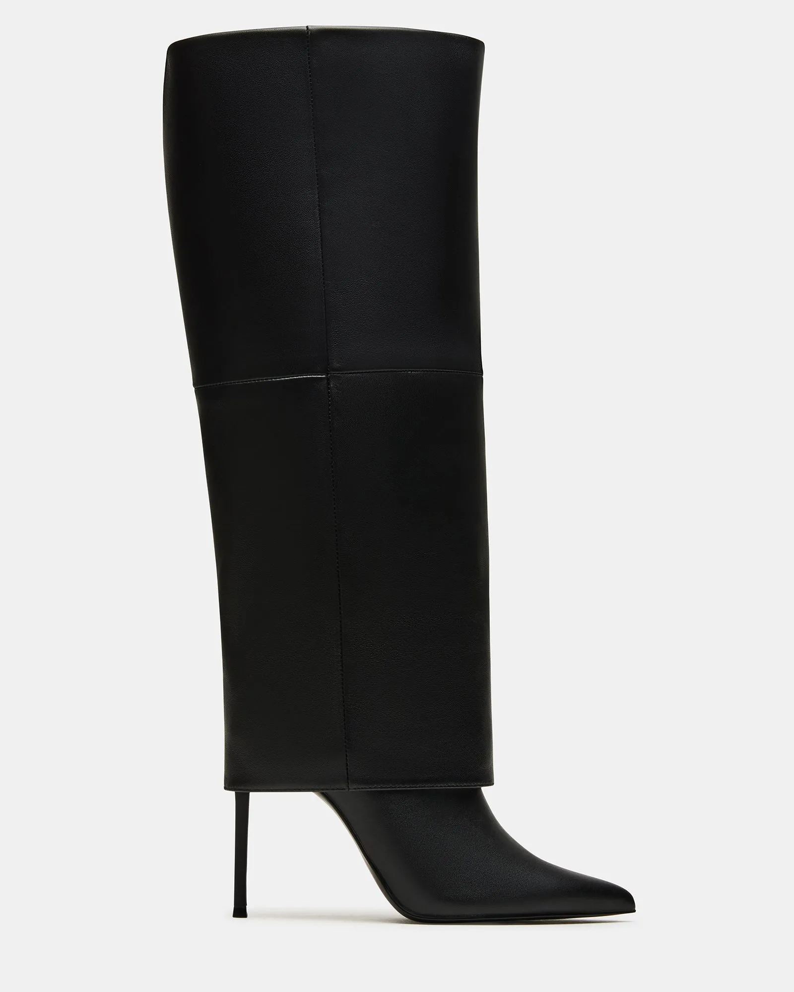 Artisan Market Supportive Design SMITH BLACK LEATHER WIDE CALF