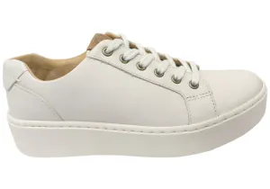 Born Mira Womens Comfortable Leather Lace Up Sneakers equitable Signature flexibility