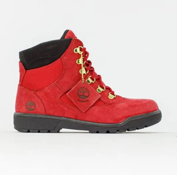 Flexible Fit Timberland - Boy - GS 6" Field Boot - Dark Red Nubuck