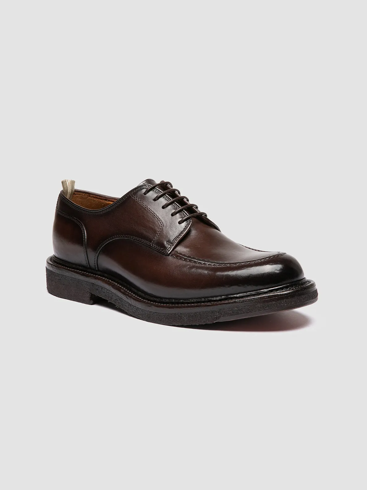 ASTON CREPE 003 - Brown Leather Derby Shoes Core Cushion Versatile Trend